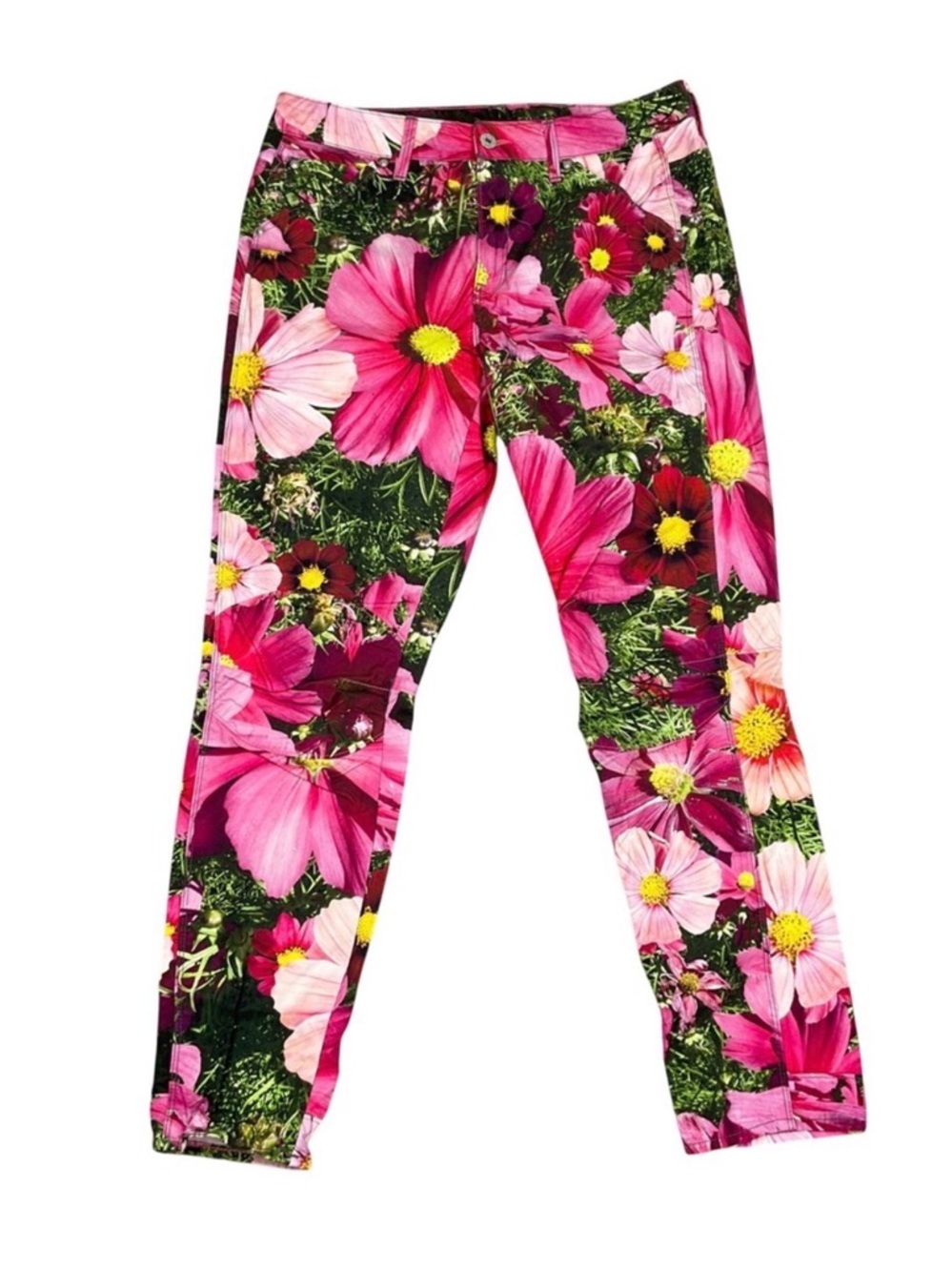 G-Star Pink Floral Skinny Jeans